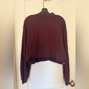 Ksubi Dangerous Opulence Sweatshirt in Size L Burgundy